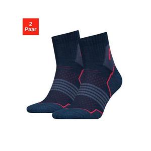 2er Pack HEAD Quarter Wandersocken pink/blue