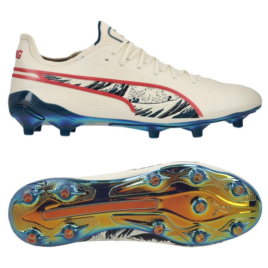PUMA X Unisport King Ultimate FG/AG Great Wave - Sugared Almond/Active Red/Ocean Tropic LIMITED EDITION PRE-ORDER