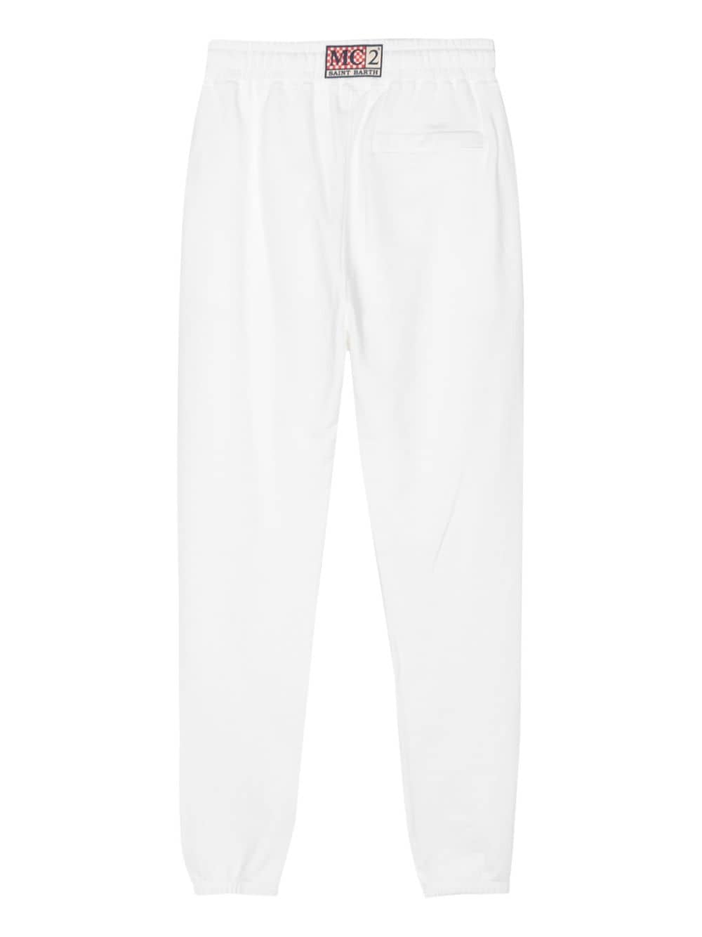 MC2 Saint Barth logo-embroidered cotton track pants - Beige