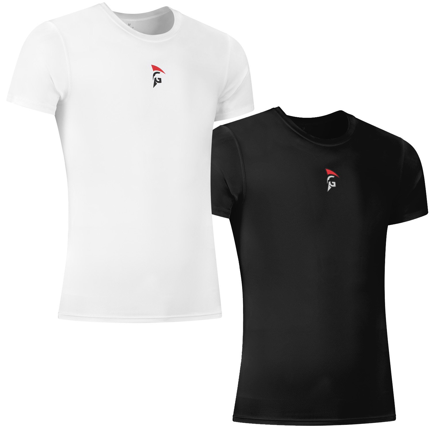 Gladiator Sports Kompressionsshirt – Herren (schwarz und weiß)
