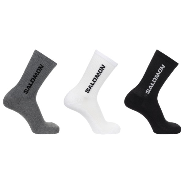 Salomon  Everyday Crew 3-Pack - Multifunctionele sokken, wit/grijs