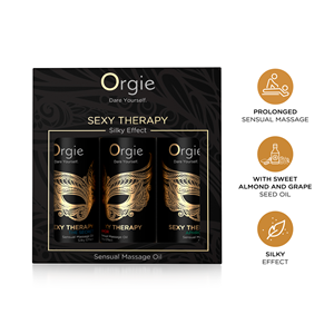 Orgie  Sexy Therapy Sensuele Massage Olie Set - Reis Formaat
