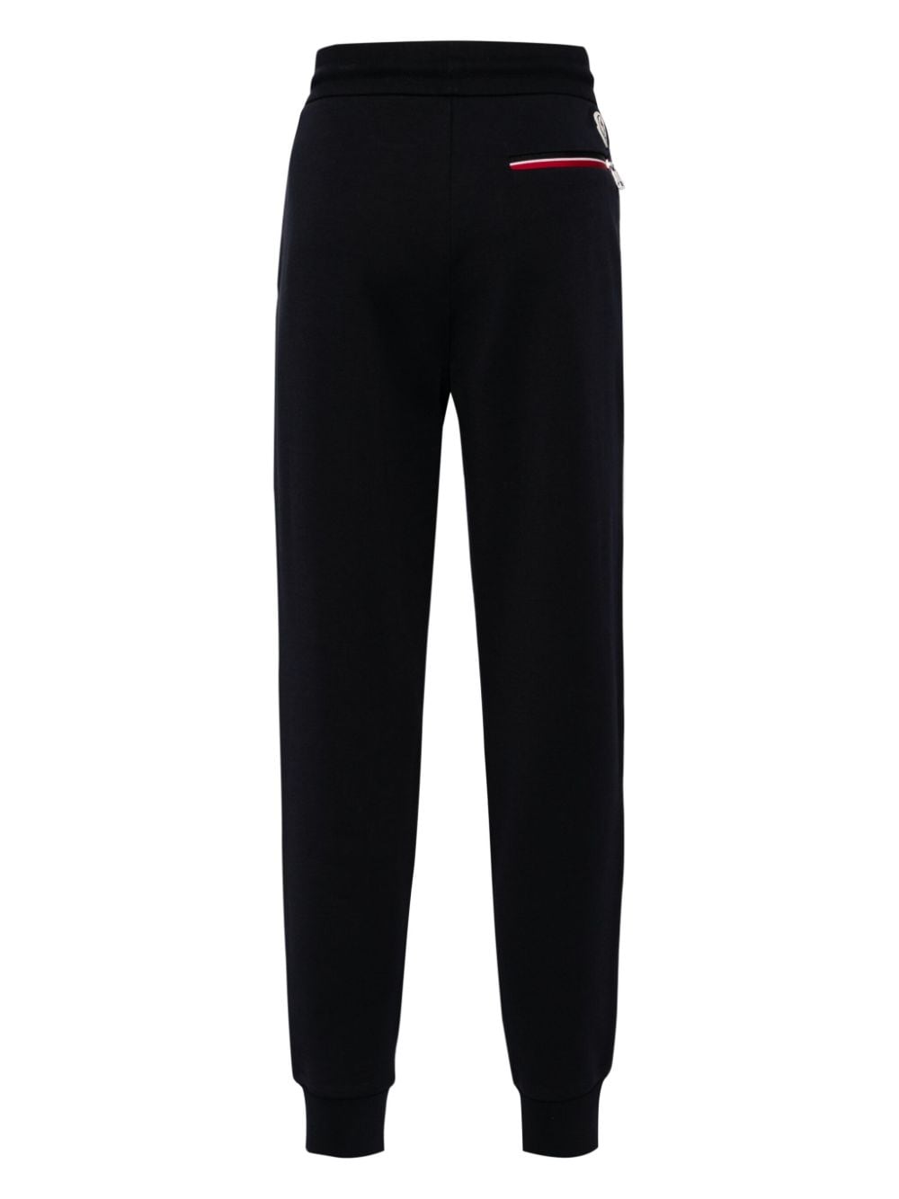 Moncler tapered cotton track pants - Blauw