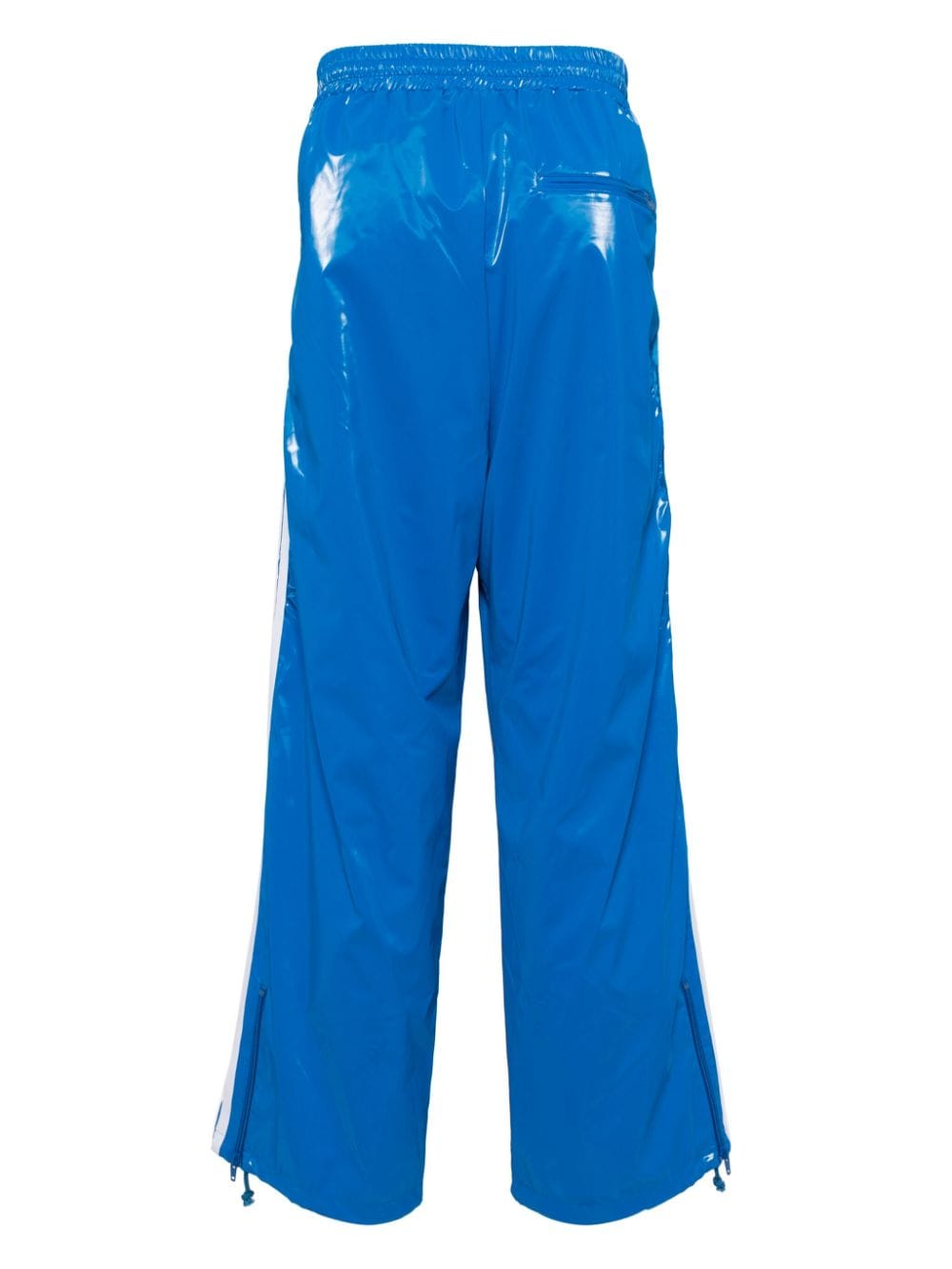 Doublet Laminate Track embroidered track pants - Blauw