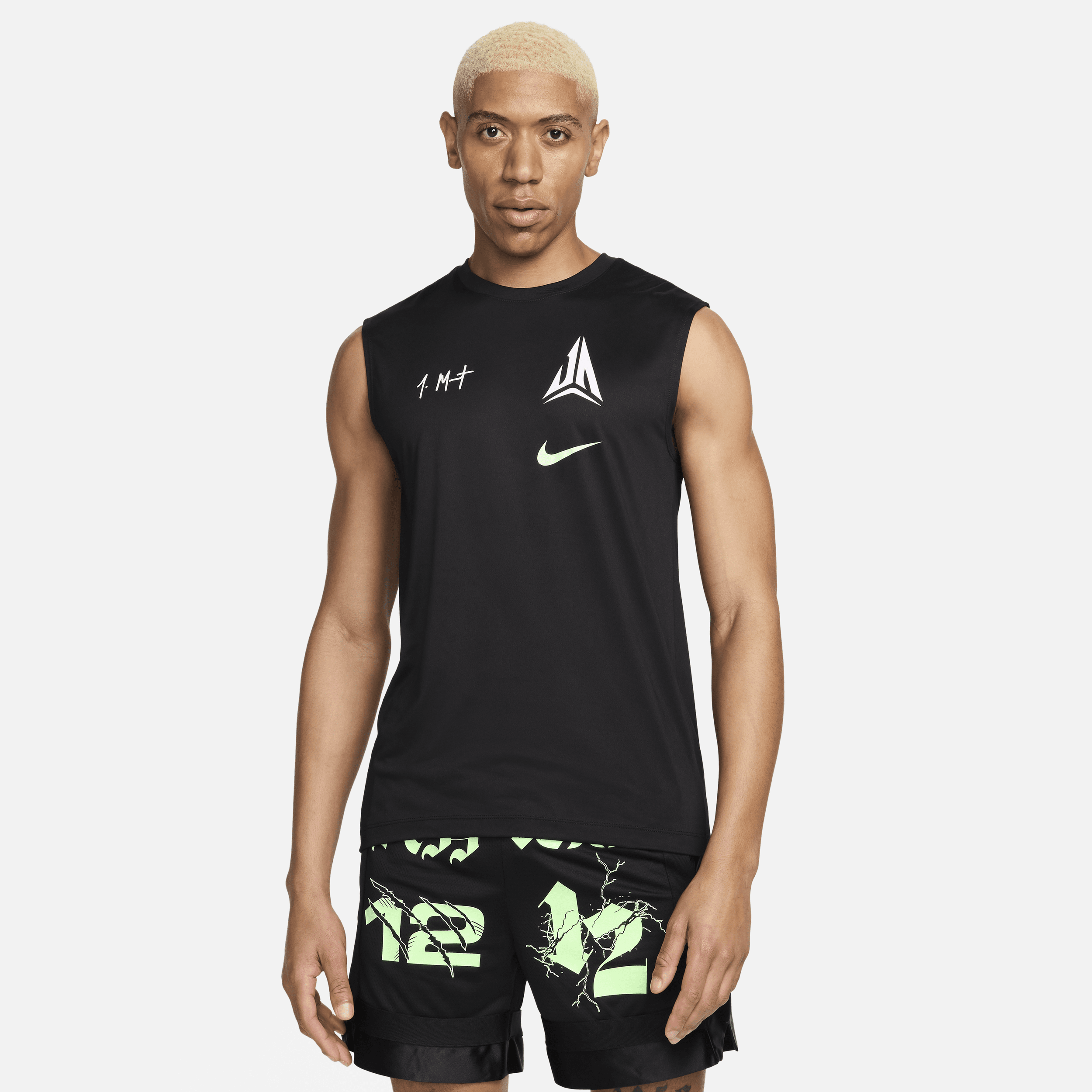 Nike Ja Dri-FIT basketbalshirt zonder mouwen voor heren - Zwart
