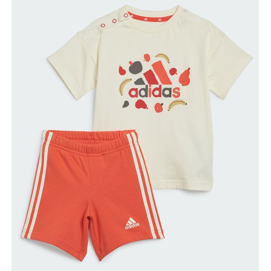 Adidas Sportswear adidas Essentials Allover Printed Set T-Shirt + Shorts Kinder 001A - white/seblbu