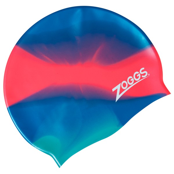 Zoggs  Kid's Silicone Cap Multi Colour - Badmuts blauw/rood