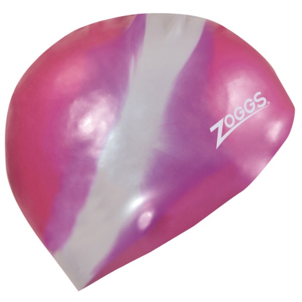 Zoggs  Silicone Cap Multi Colour - Badmuts pink/grijs
