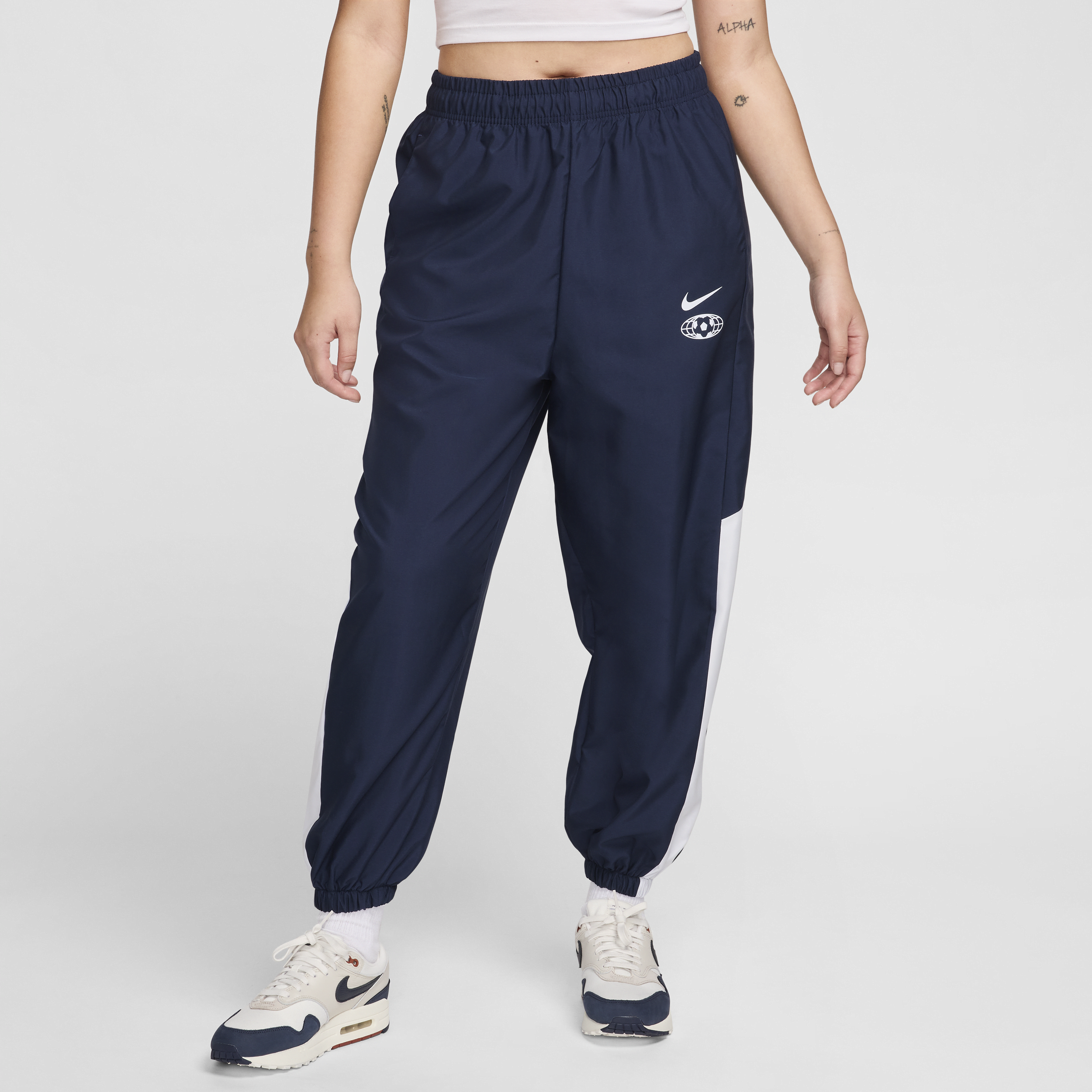 Nike Sportswear geweven joggingbroek voor dames - Blauw
