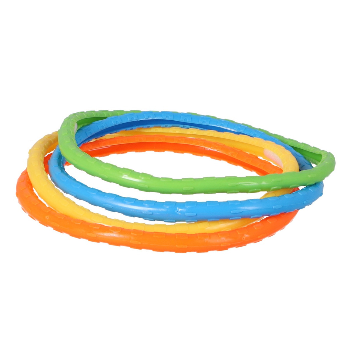 Merkloos Duikringen zwembad speelgoed - set van 8x - verschillende kleuren - kunststof -