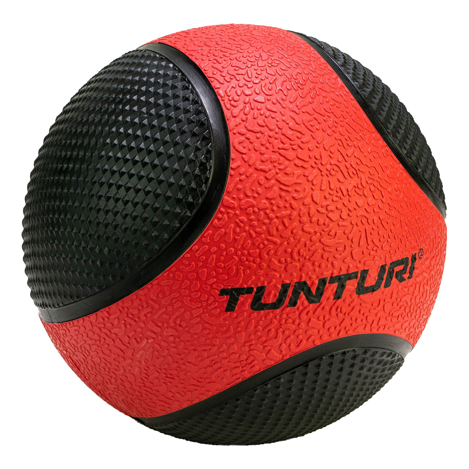 Tunturi Medicine Ball - Rubber 3kg - Rood/Zwart