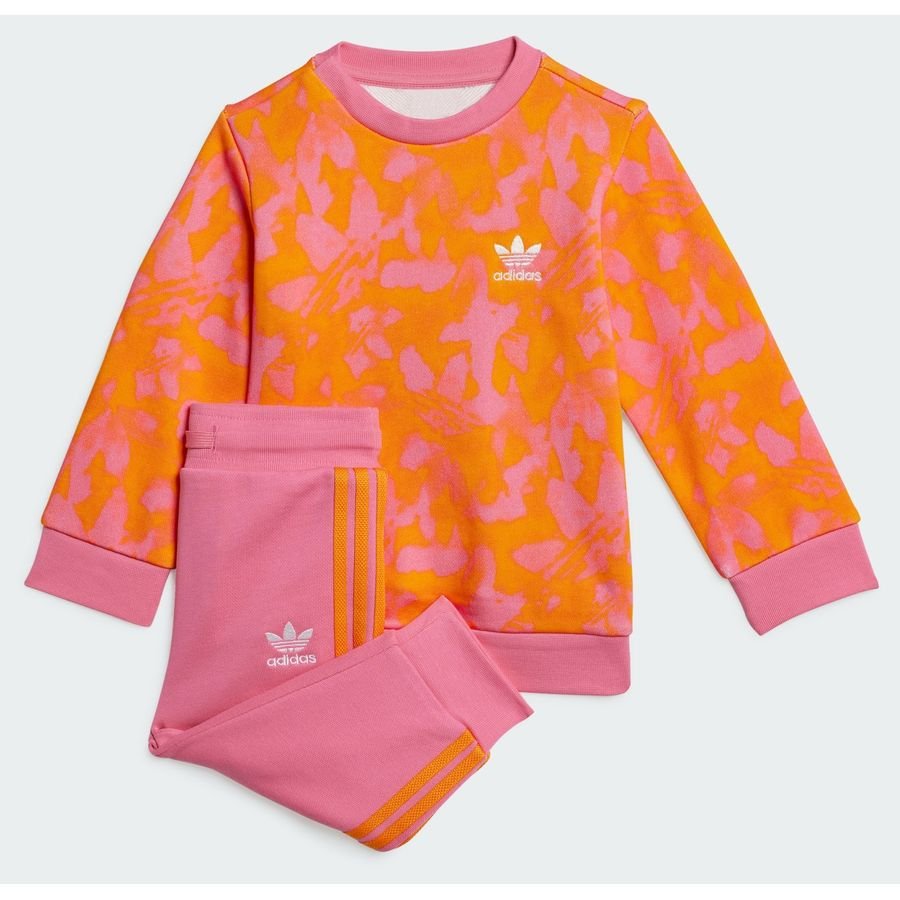 Adidas Summer Allover Print Crew Set - Baby Tracksuits