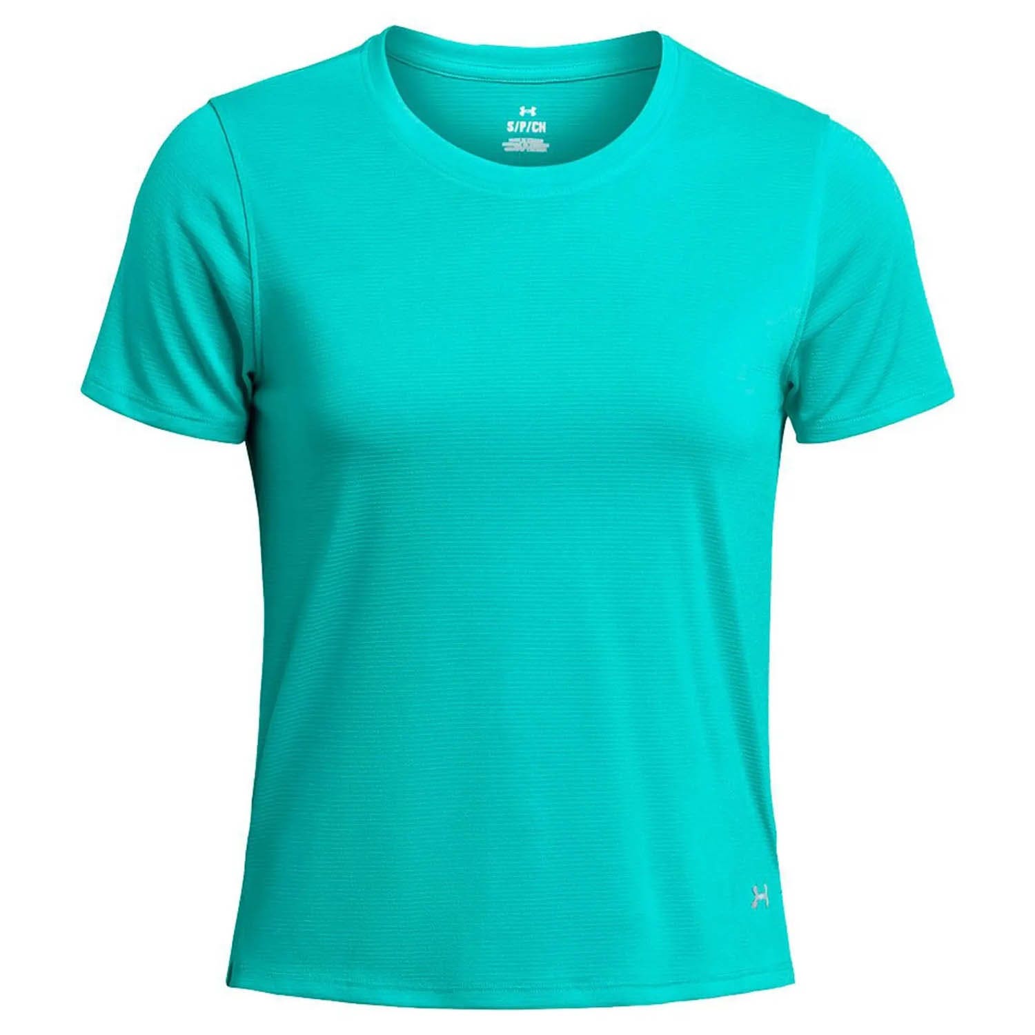 UNDER ARMOUR Launch T-Shirt Damen 482 - radial turquoise/reflective