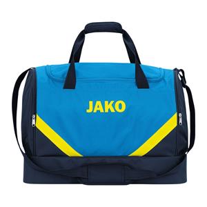 JAKO Iconic Sporttasche mit Bodenfach 444 - JAKO blau/marine/neongelb M (60 Liter)