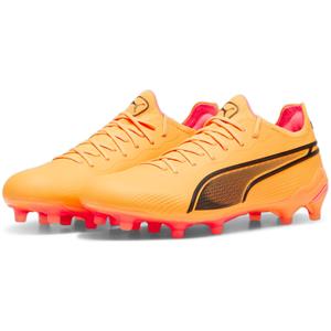 PUMA King Ultimate FG/AG Fußballschuhe Damen 05 - sun stream/puma black/sunset glow