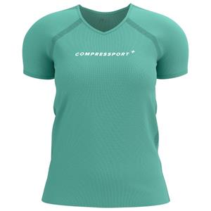 Compressport  Women's Training S/S Logo - Hardloopshirt, turkoois