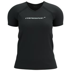 Compressport  Women's Training S/S Logo - Hardloopshirt, zwart