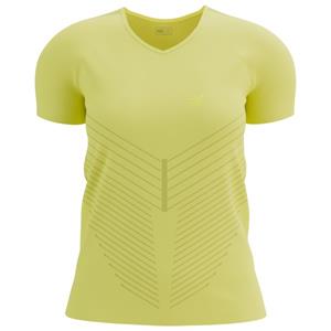 Compressport  Women's Performance S/S - Hardloopshirt, geel