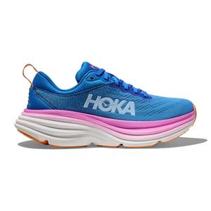 Hoka One One Hoka Bondi 8 wide hardloopschoenen blauw/roze dames