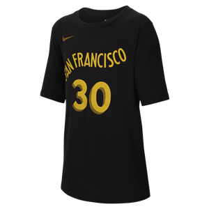 Nike Stephen Curry Golden State Warriors City Edition  NBA-shirt voor jongens - Zwart