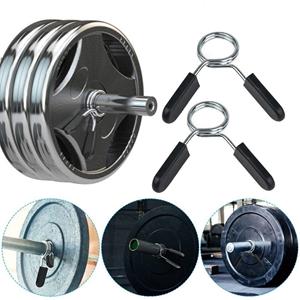 Jingt Stainless Steel Dumbbells Clips Spring Collar Clips Weight Lifting Bar Clips  Gym Fitness