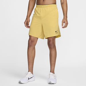Nike Challenger Hardloopshorts met binnenbroek voor heren (18 cm) - Geel