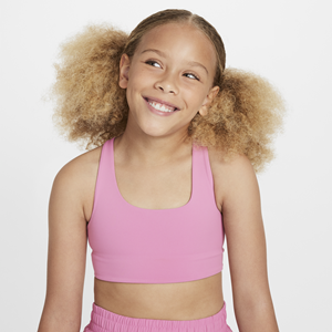 Nike One lange sport-bh voor meisjes - Roze