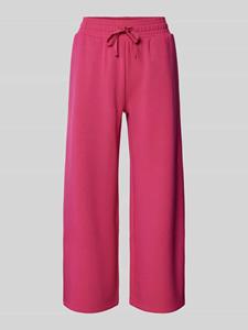 Christian Berg Woman Wide leg sweatpants met elastische band