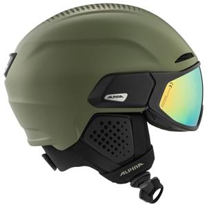 Alpina Alto Q-Lite Visier Skihelm 51-55 cm, 60 olive matt)