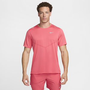 Nike Rise 365 Dri-FIT hardlooptop met korte mouwen voor heren - Roze