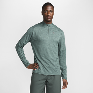 Nike Dri-FIT hardlooptop met halflange rits voor heren - Groen