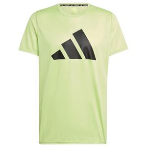 Adidas  Run It Tee - Sportshirt, groen/geel