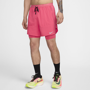 Nike Stride Dri-FIT hybride hardloopshorts voor heren (13 cm) - Roze