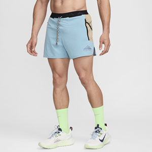 Nike Trail Second Sunrise hardloopshorts met Dri-FIT en binnenbroek voor heren (13 cm) - Blauw