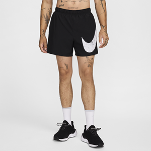 Nike Challenger Swoosh Dri-FIT hardloopshorts voor heren (13 cm) - Zwart