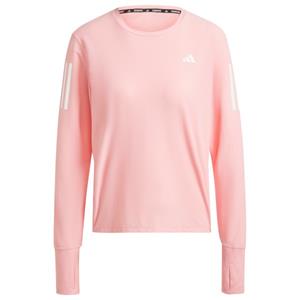 Adidas  Women's Own the Run L/S - Hardloopshirt, roze