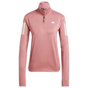 Adidas  Women's Own the Run Half-Zip - Hardloopshirt, roze