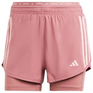 Adidas  Women's Own The Run 3-Stripes 2in1 Shorts - Hardloopshort, roze