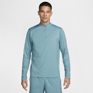 Nike Dri-FIT hardlooptop met halflange rits voor heren - Blauw