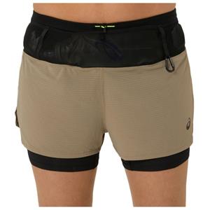 ASICS  Women's Fujitrail 2-in-1 Short - Hardloopshort, beige