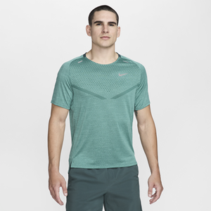 Nike TechKnit Dri-FIT ADV hardlooptop met korte mouwen voor heren - Groen