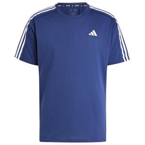 Adidas  Own The Run 3-Stripes Tee - Hardloopshirt, blauw