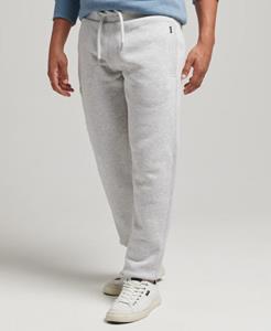 Superdry Male Geborduurde Vintage Logo Joggingbroek van Biologisch Katoen Lichtgrijs