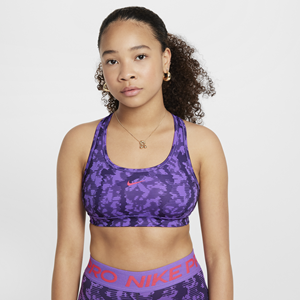 Nike Swoosh omkeerbare sport-bh voor meisjes - Paars