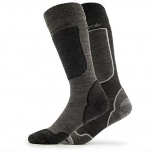 Heber Peak  CedarHe. Ski Socks 2-Pack - Skisokken, zwart