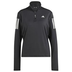 Adidas  Women's Own the Run Half-Zip - Hardloopshirt, grijs/zwart