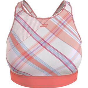 TOMMY SPORT Sport-bh MID INTENSITY HIGH NECK AOP BRA met tommy hilfiger sport logoprint