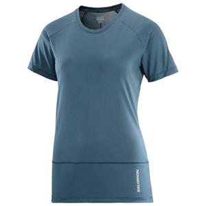 Salomon  Women's Cross Run S/S Tee - Hardloopshirt, blauw