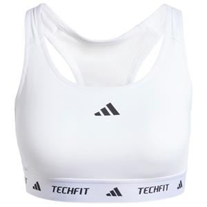 Adidas  Women's Techfit Medium Support Bra - Sportbeha, wit