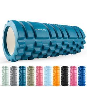 Tunturi Yoga Grid Foam Roller 33 cm | Ø 13 cm | petrol blauw